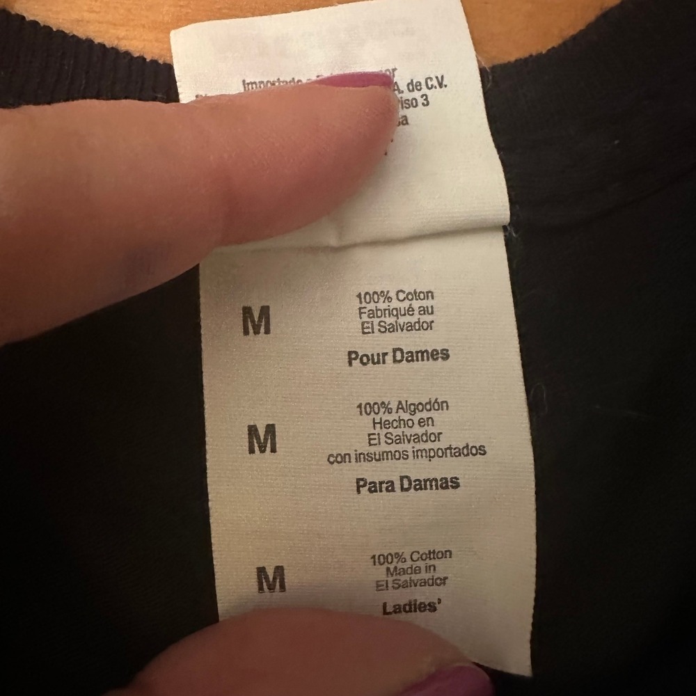 Fruit of the Loom Black‎ Be Kind Rainbow Flower Graphic T Shirt Womens Medium - Picture 7 of 7